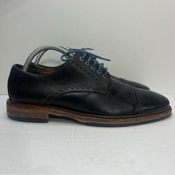 FLORSHEIM Limited full grain leather Wingtip Cap Loafer Shoes - Picture 1 of 9